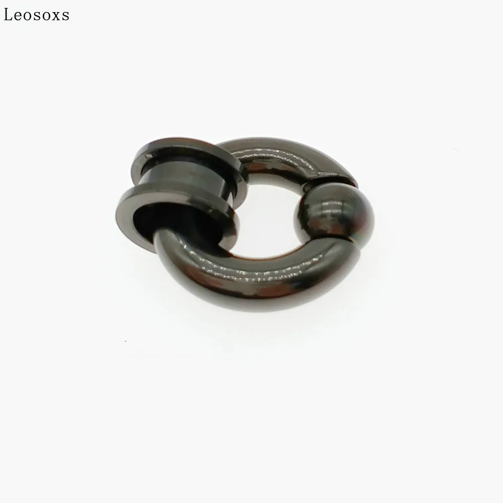 

Leosoxs 1pcs Stainless Steel Ear Expander and Nose Rings Circular Barbells Closure Nose Ring Lip Eyebrow Body Piercing Jewelry