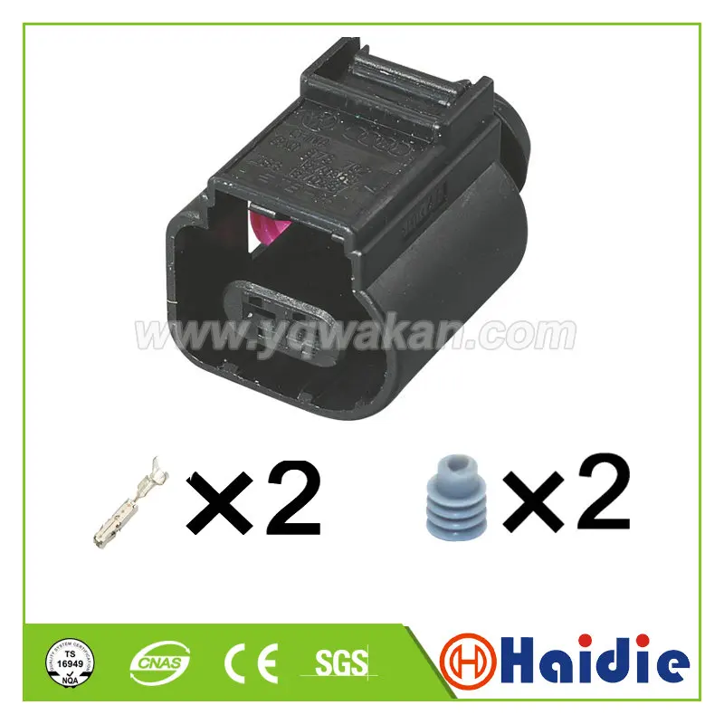 1-100 sets 2pin 1.5mm Auto environment outdoor temperature sensor plug 8K0973702 auto waterptoof connector 8K0973702