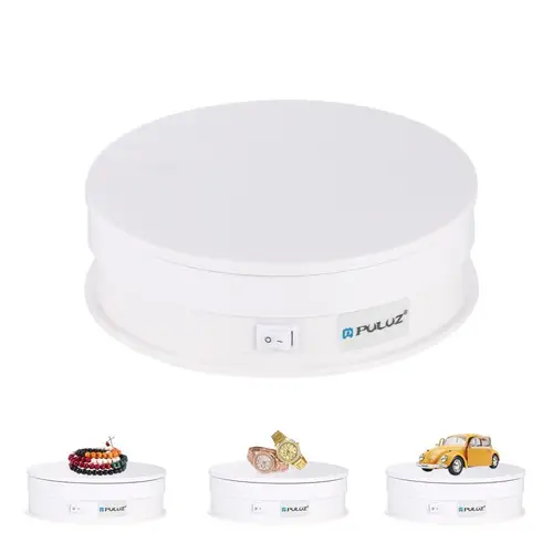 Imagen 2 del producto PULUZ-soporte giratorio eléctrico USB para exhibición de vídeo, base giratoria de 360 grados, accesorios de fotografía, 30cm, 15cm