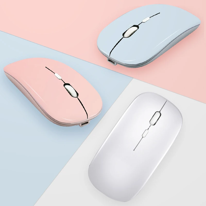 充電式ワイヤレス光学式マウス,1600 dpi,超薄型,2.4ghz,usb,デスクトップおよびラップトップ用の人間工学に基づいたサイレントデバイス