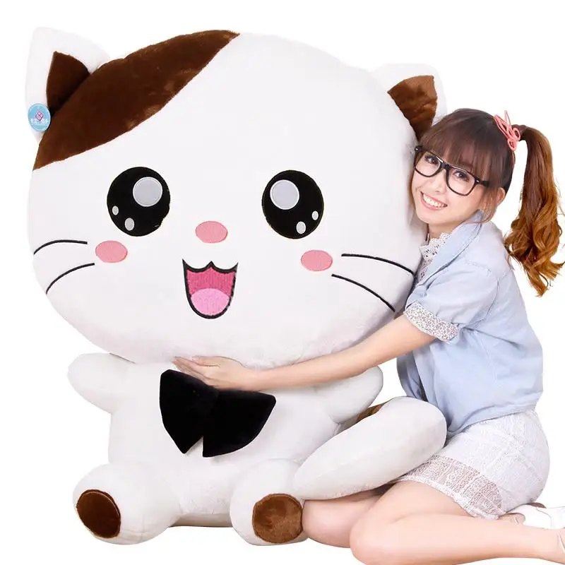 Dorimytrader Biggest 100cm Jumbo Soft Cartoon Plush Toy 39'' Cute Stuffed Animal Cat Pillow Kids Play Doll Great Gift DY61381