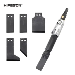 HIFESON 100C Pneumatic Shovel Mini Blade Air Scraper Knife Detachable Head Straight Type Rust Remover Pneumatic Chisel