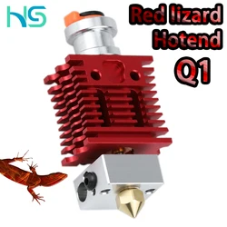 Red Lizard Q1 Radiator Ultra Precision 3D printer extruder is compatible with the V6 Hotend and CR10 Ender 3 Hotend adapters