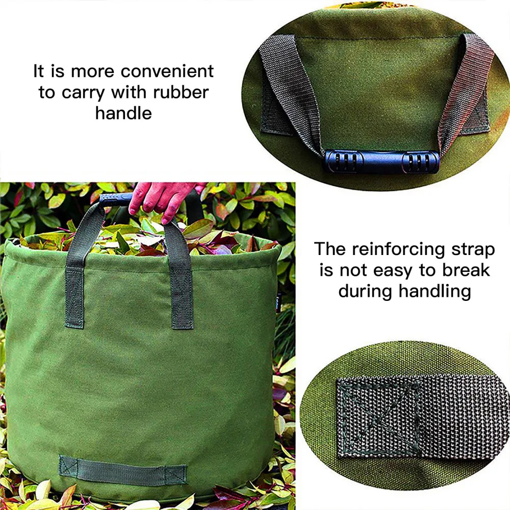 Garden Equipments Leaf Storage Bag Gardening Tools Fallen Branches Bags Reusable Durable Black Agricultural And Forestry Pouches