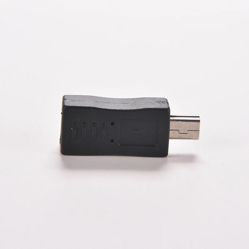 Adaptador Micro USB hembra a Mini USB macho, conector Convertidor para teléfonos móviles, MP3