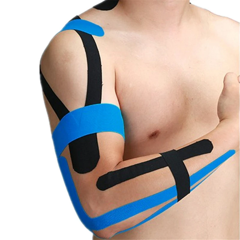 Cinta de kinesiología, 5 rollos, vendaje elástico autoadhesivo de recuperación atlética, cinta deportiva para tobillo, hombro, rodilla, espalda, levantamiento de senos