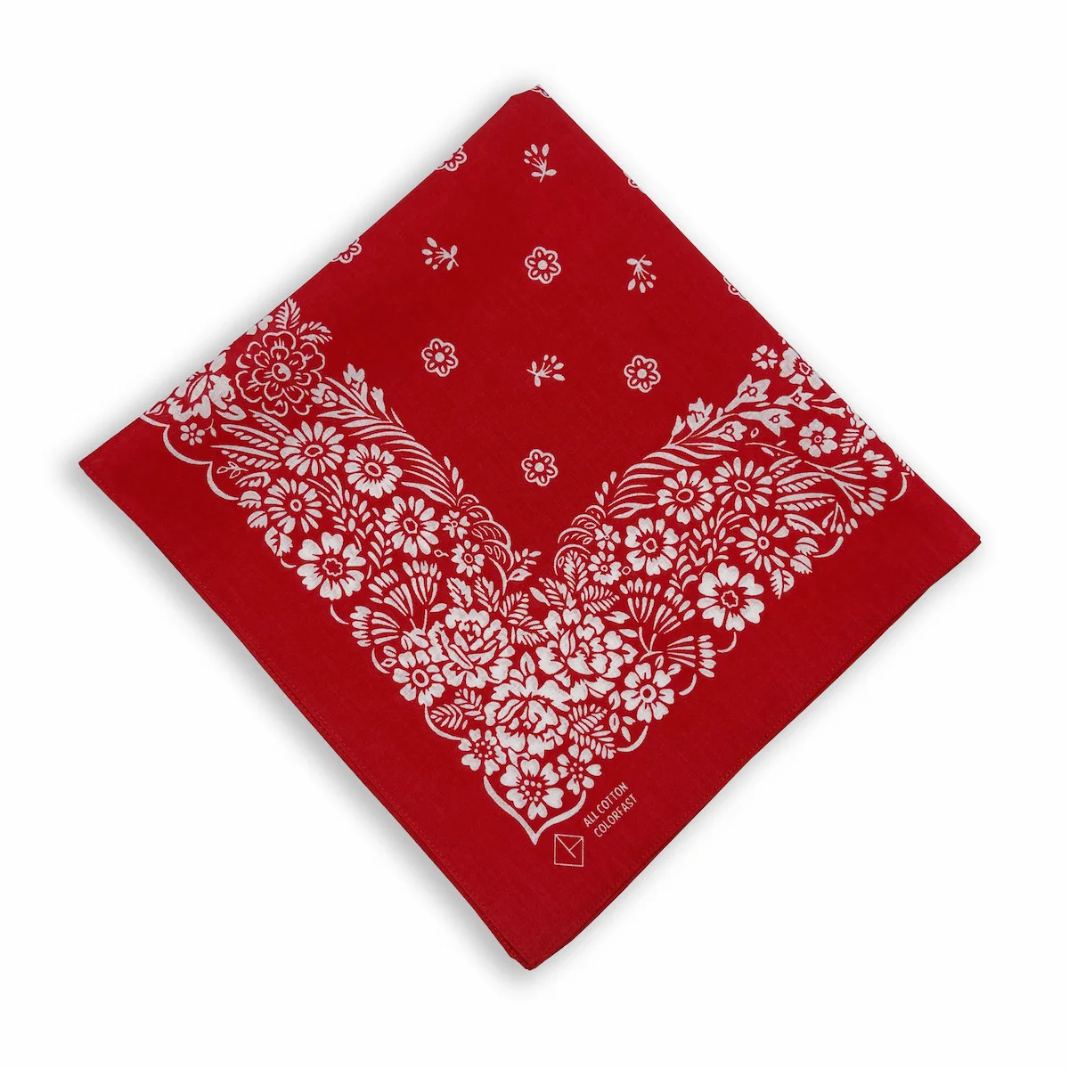 Handkerchiefs Head Bandannas for Men & Women Flowers Paisley Cowboy Square Head Scarf Black Blue Red cotton Bandanas pañuelo