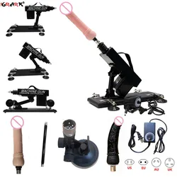 Automatic Vibrator Angle Adjustable Masturbation Sex Machine with Dildo Attachments Sex Toys for Men Women Adult Sexules Games