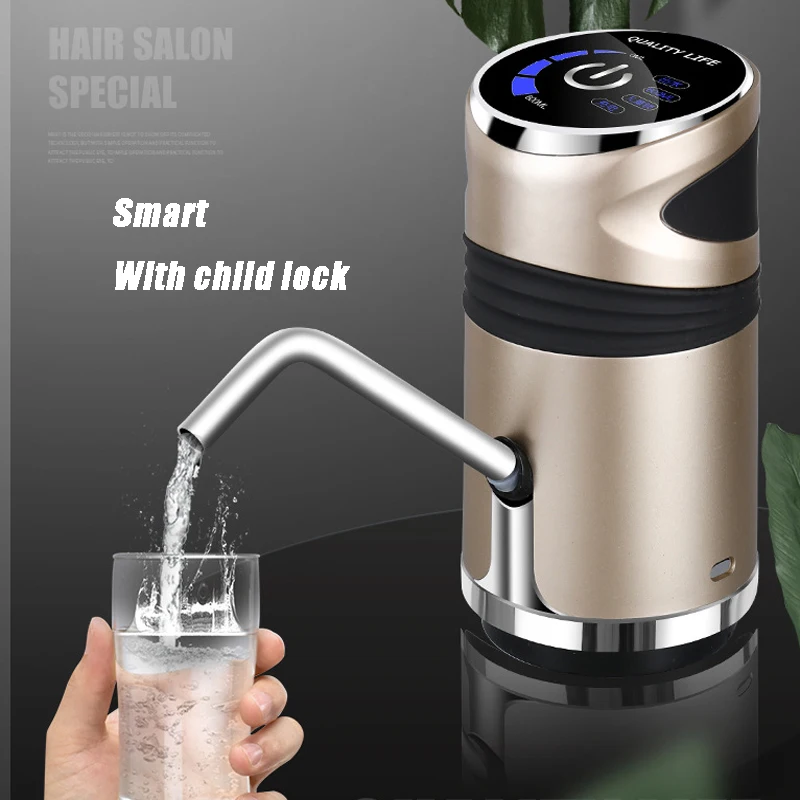 Drinking fountain Electric Portable Water Pump Dispenser Gallon Drinking Bottle Switch Silent Charging Touch 19 liters