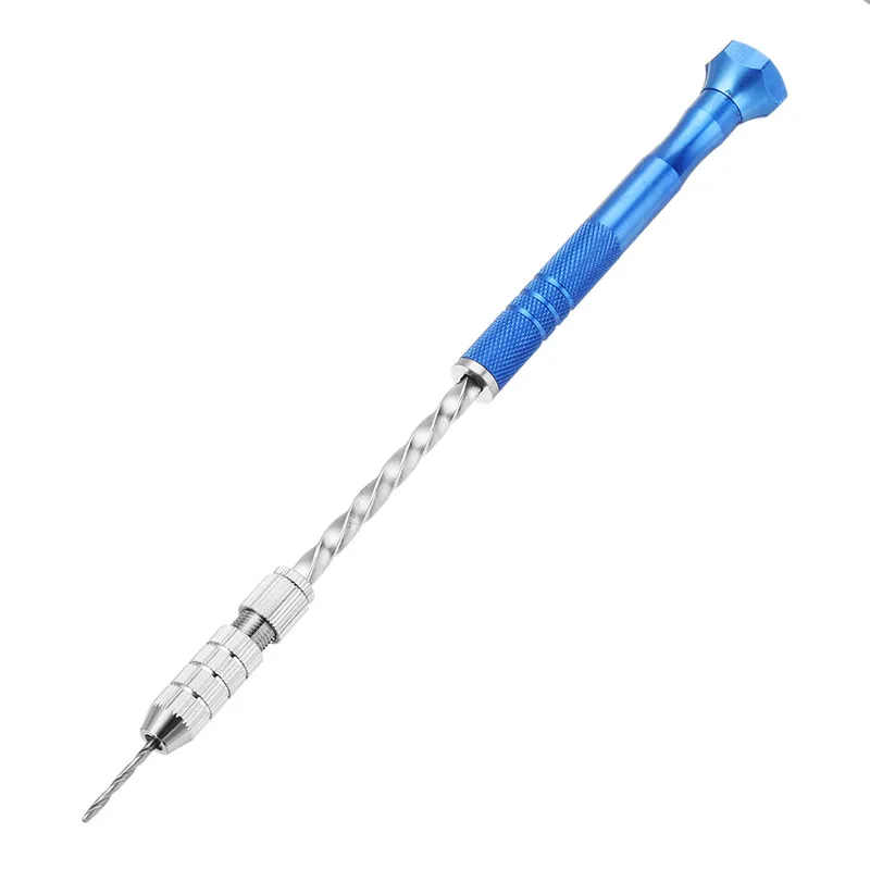 Nâng Cấp Bán Tự Động Mini Cầm Tay + Tặng 10 Chiếc Xoắn Khoan Khoan Gỗ Mô Hình Bằng Tay 0.5-3Mm bit + Tặng 2 Mặt Đôi Chuck
