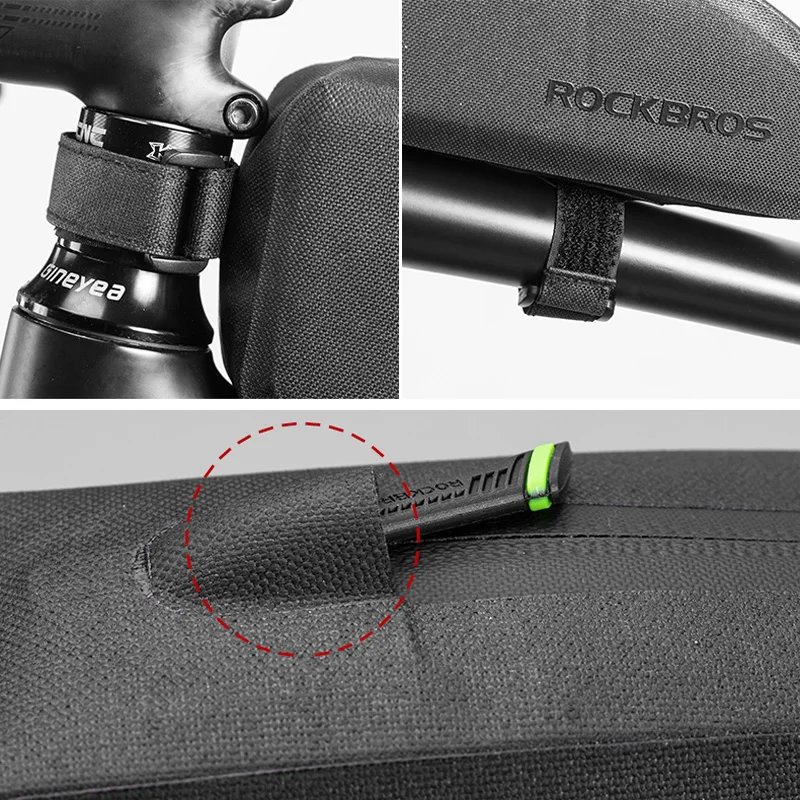 ROCKBROS Cycling Handlebar Bag Bicycle Bag Rainproof Mtb Phone Bag Bike Bag Accessories 6.7 Inch Mobile Phone Case Cycling Bag