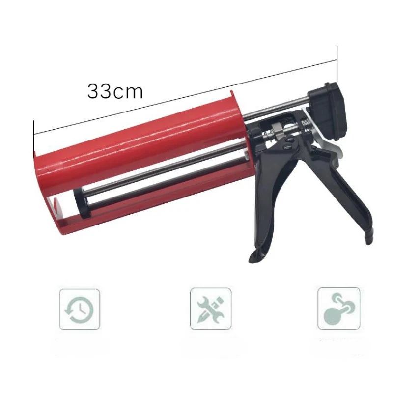 Heavy Duty Double Cartridges Manual Caulking Gun Glass Caulking Gun For Construction & Silicone Sealant