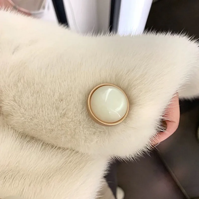 2 Pcs/lot Metal Buttons Pearl Square Coat Woolen Coat Sweater Decoration Accessories Clothing Materials YS201012-1