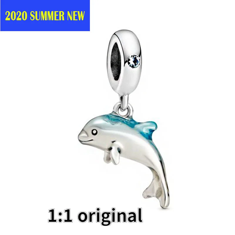 2020 Zomer Mode Zilveren 925 Sieraden Kralen De Dolfijn Dangle Charm Fit Originele Pandora Armbanden Vrouwen Diy Gift