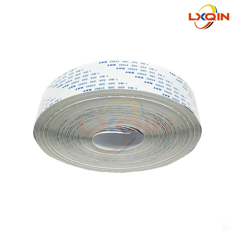 LXQIN 2 Buah Printer 20P Kabel Data 1.0 Mm-b untuk Printer Infiniti Challenger Allwin Kabel Datar FFC 20Pin untuk Papan Hoson