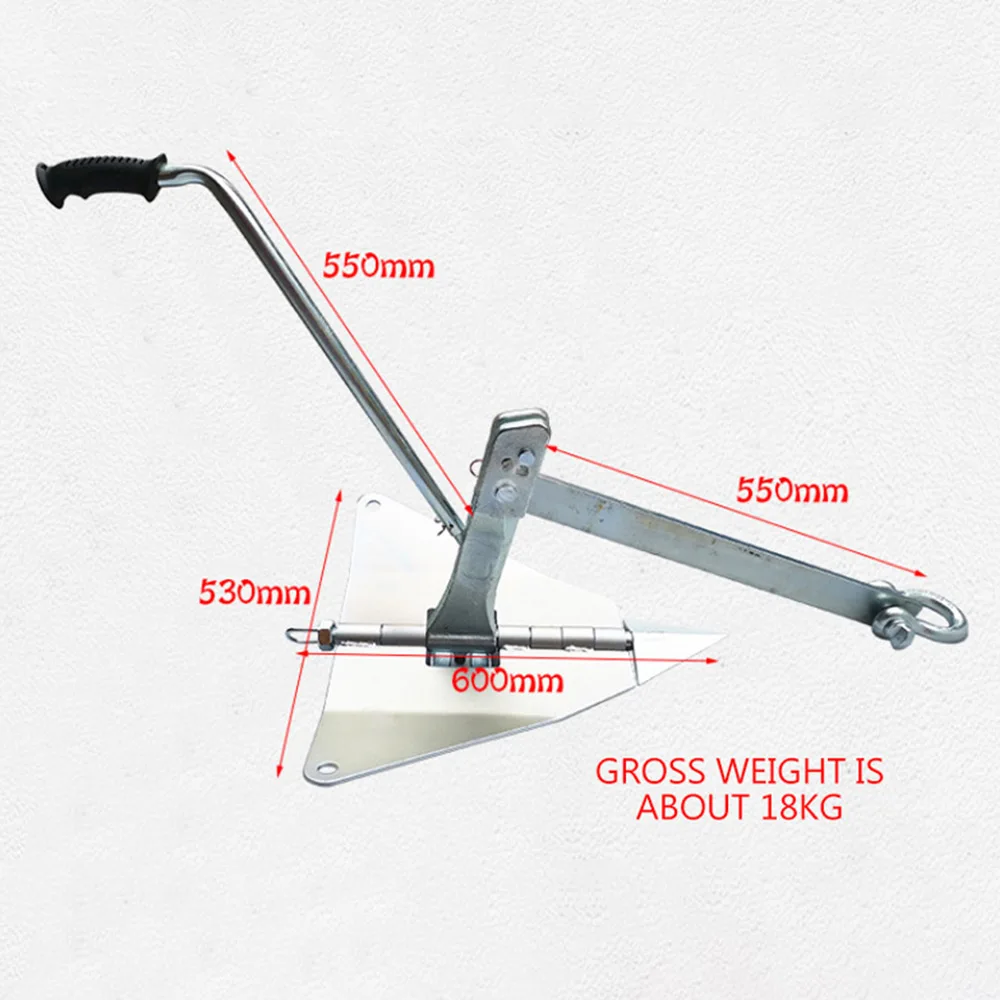 Ferramenta dobrável de auto-resgate para carro, guincho elétrico, âncora, veículo off-road, âncora de terra