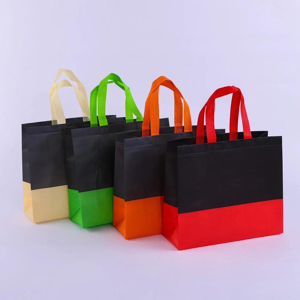 Women Men Reusable Shopping Bag splice ecological reusable bag Foldable Shopping Bag Large Grocery Bags Convenient Storage cloth