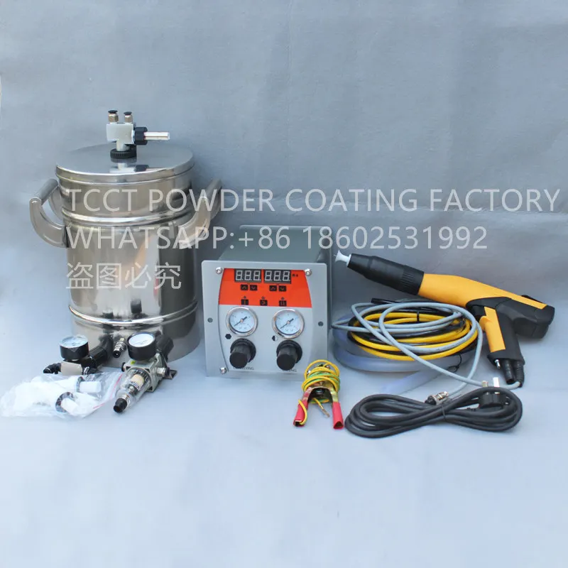 new portable experiment lab powder coating machine electrostatic spray gun machine