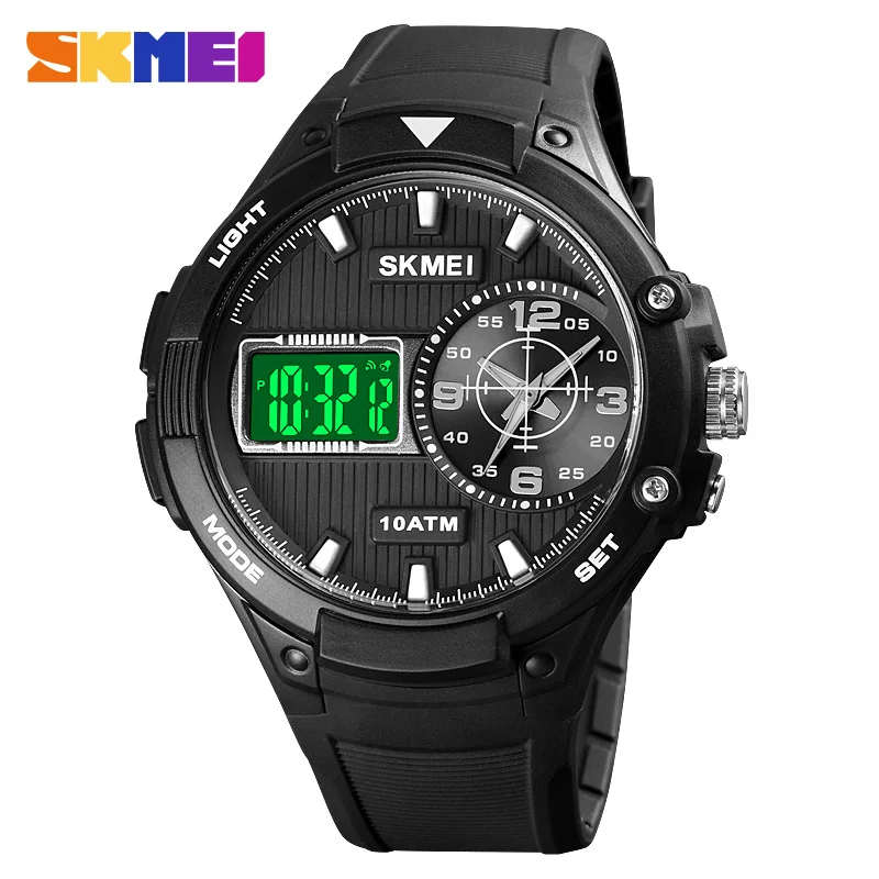 

SKMEI Quartz Digital Wristwatches Men Fashion Casual Watch PU Strap 30M Water Resistant Sports Watches Male Reloj Hombre 1761