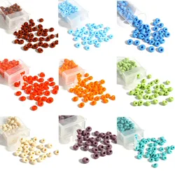 5mm Glass Seed Seed Beads Oval Multicolor Loose Spacer Beads DIY Making Bracelets Necklace Women Party Jewelry Beads,1Bottle