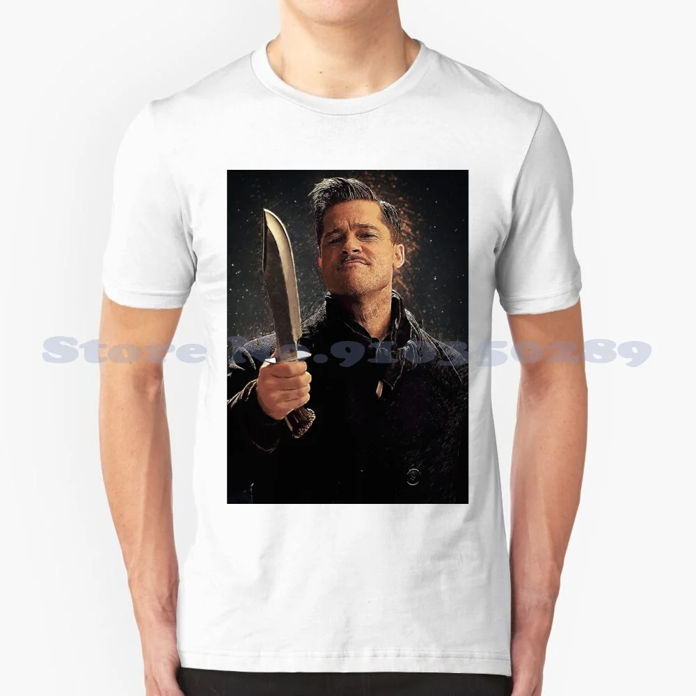 Lt. Raine 100% Cotton T-Shirt Lt Raine Inglourious Basterds Soldier Eli Roth Dark Art 2 Quentin Tarantino Pop Movies Film Knife