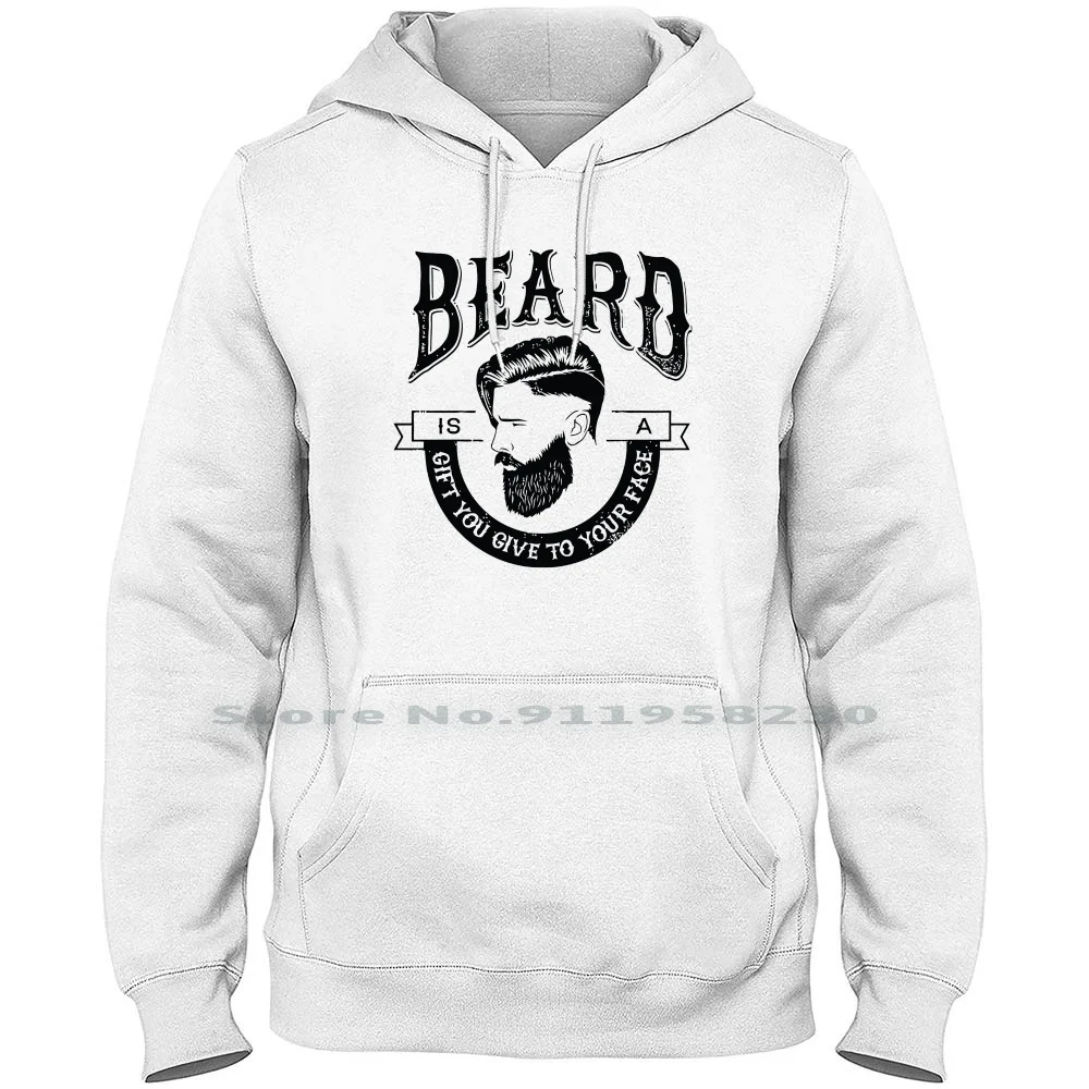 La barba es un regalo que te das A tu cara, sudadera con capucha, suéter de algodón de dibujos animados para jugadores de películas, Your Bear Game Face You Ace Gif Ear