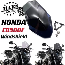 Motorcycle Accessories Windshield Windscreen Aluminum Kit Deflector For HONDA CB500F CB-500F 2016 2017 2018 2019 2020 2021-2024