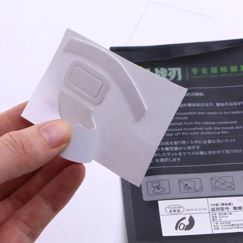 1ชุดเมาส์เมาส์สเก็ตแผ่นสติกเกอร์กลม Glides ขอบโค้งเมาส์สำหรับ Razer Viper เมาส์