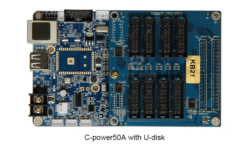C-Power 5 series full color controller with Serial port TCP TP 4G support external Protocol customized development