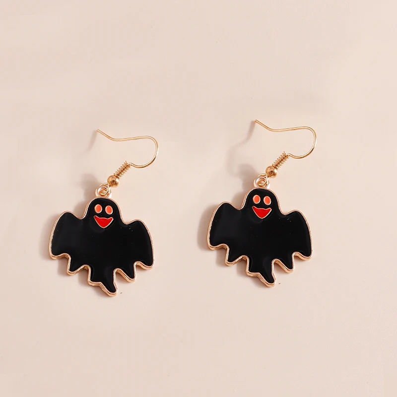 Trendy Halloween Tropfen Ohrringe Für Frauen Mond Tod Geist Kürbis Skelett Baumeln Ohrringe Party Zubehör Lustige Schmuck Geschenke – Detail 13