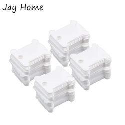 30/50pcs Plastic Embroidery Floss Bobbins Cross Stitch Thread Holder Organizer for Embroidery Craft DIY Sewing Accessories