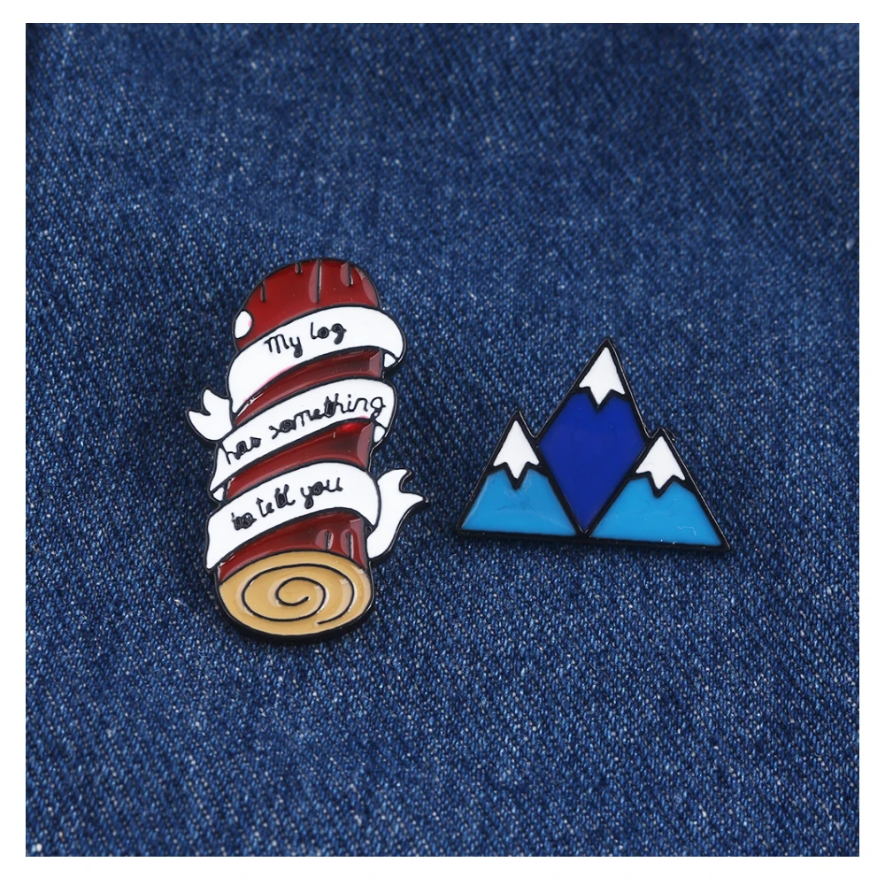 Twin Peaks Enamel Badge Brooch Burning Matches Dale Cooper Pins Brooches for Women Men Lapel Pin Jeans Shirt Jewelry