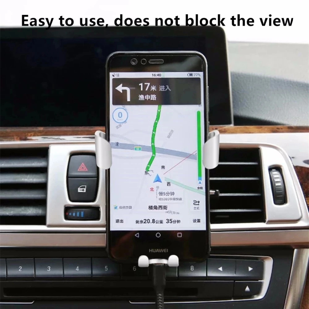 Gravity Car Holder For Phone in Car Air Vent Mount Clip Cell Holder No Magnetic Mobile Phone Stand Support Smartphone Voiture