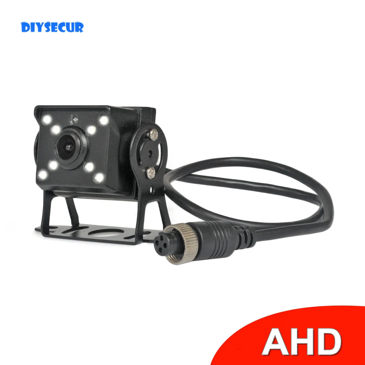 DIYSECUR AHD 720P Truck Backup Camera Heavy Duty LED Night Vision Waterproof Vehicle Rear View Camera For Truck/Trailer/Pickup