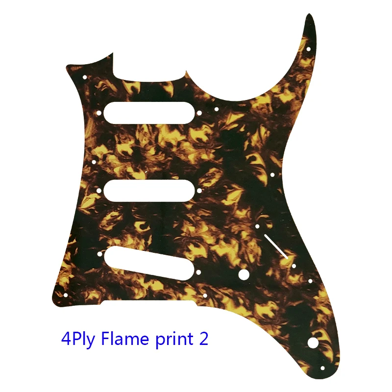 Custom Guitar Parts - For MIJ Ibanez GRX20 Outline Guitar Pickguard Humbucker Pickup Scratch Plate SSS Pickguard Flame Pattern