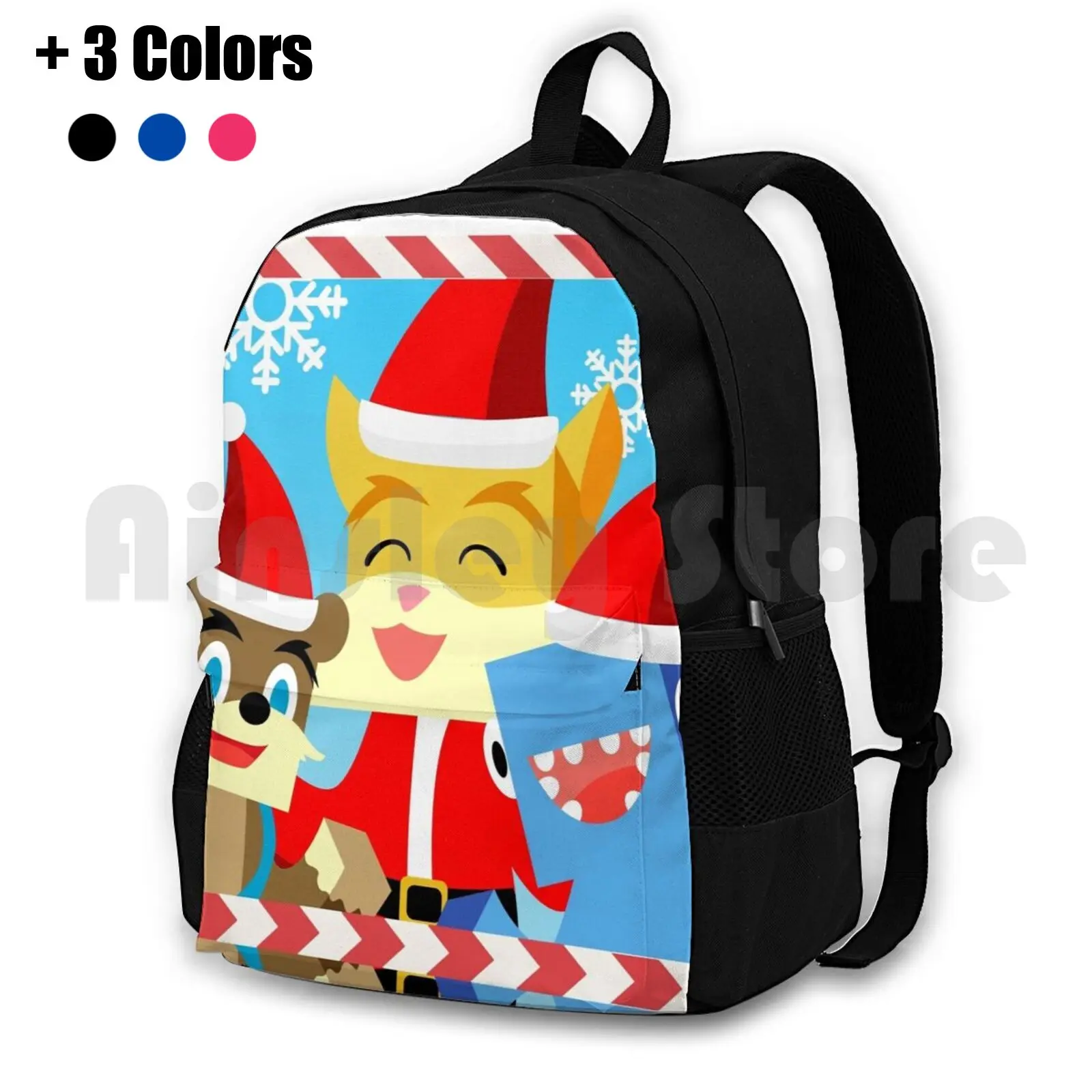 Youtuber Stampy Cat , Iballisticsquid , L For Lee X ( Christmas , Holiday , Winter Limited Edition ) Outdoor Hiking Backpack