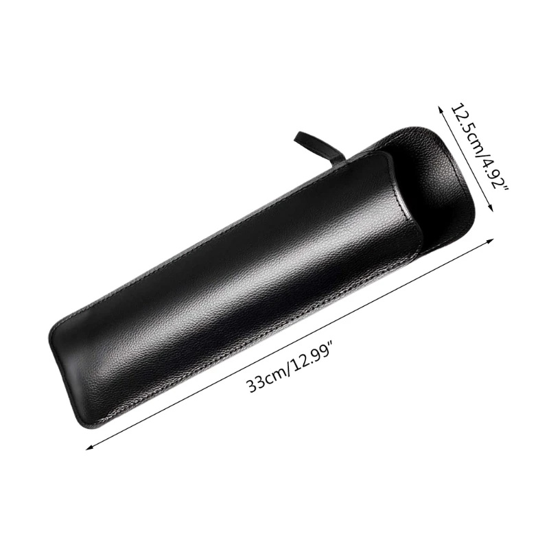 Black PU Leather Umbrella Cover Case Portable Waterproof Umbrella Storage Pocket Water Absorbent Umbrella Bag Ultrafine Cover