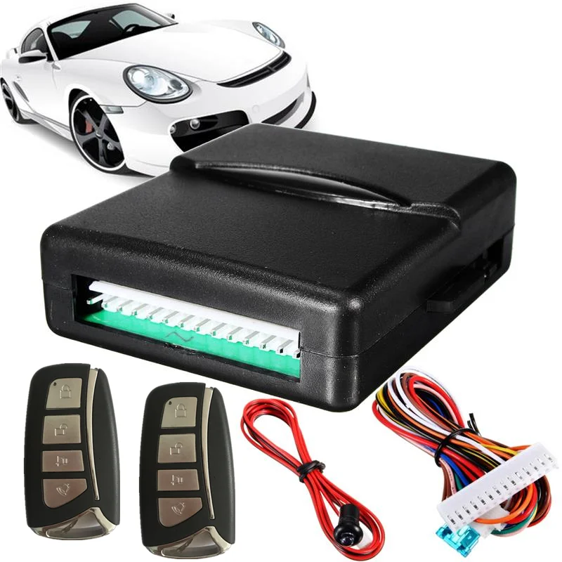 

Universal Car Auto Remote Central Control 2 Button Door Lock Locking Keyless Entry System Box Kit with LED Indicator