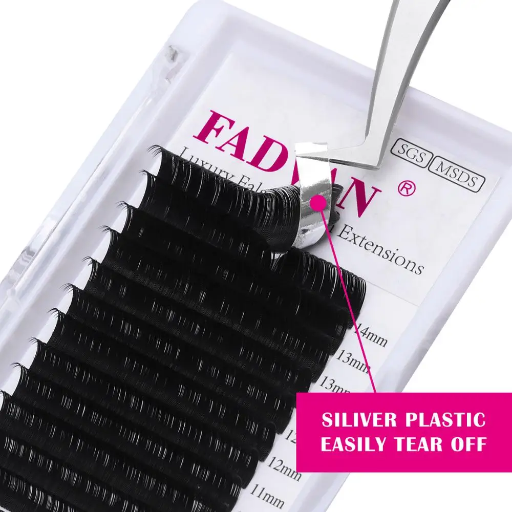 Fadvan Individual Eyelash Extensions Classic Lashes 5 cases/lot Natural Cilios High quality Make up Synthetic Mink Eyelashes