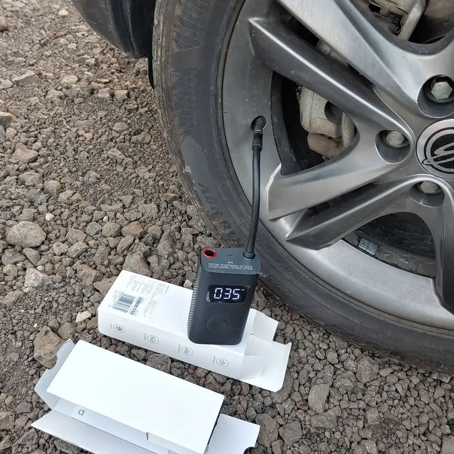 Mijia電動インフレータポンプ1sタイヤ圧力検出デジタル電動エアーポンプスマートポータブルオートバイカーサッカー