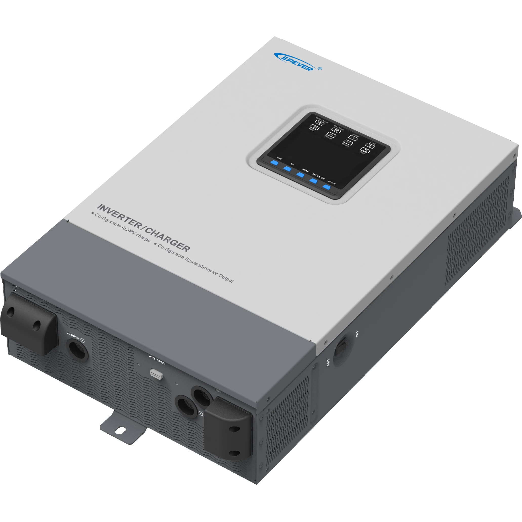 Epever UPower-Hi Inverter/Charger AC220V to DC24V or 48V MPPT Hybrid Inverter Charger 5000W 3000W 2000W 450~500V PV Input