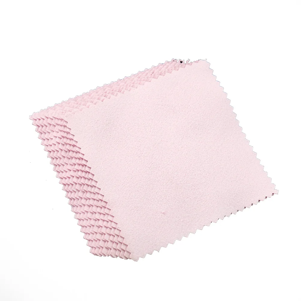 10/20/50pcs silver gold Pack Polish Cleaning soft Polishing Cloth With Package Cleaning Cloth Wiping Jewelry tool