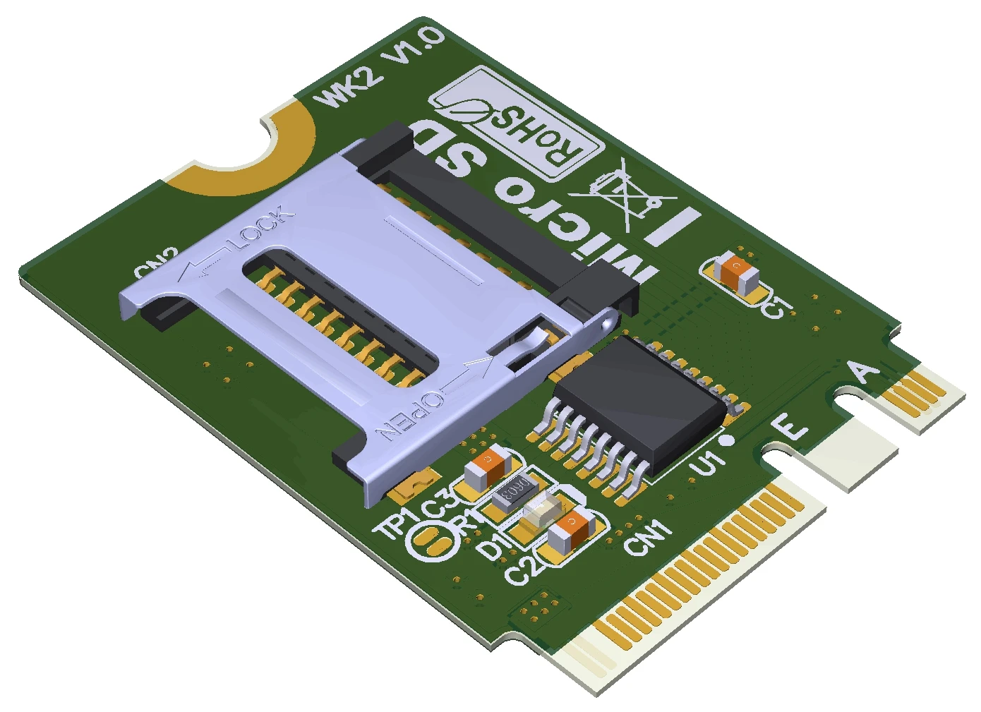 T-Flash Adaptador M.2 NGFF a Micro SD
