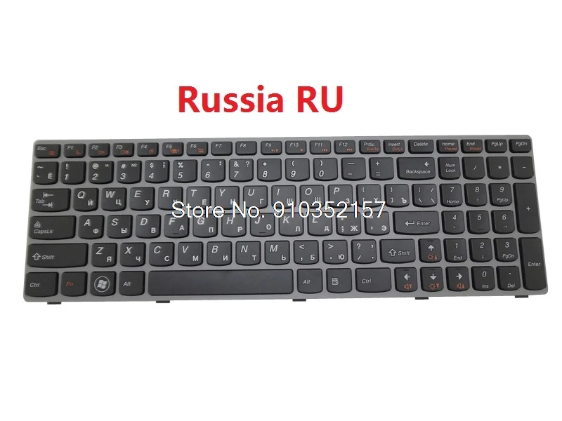 

Laptop Keyboard For Lenovo Z560 Z560A Z565 Z565A G570 G575 US English Russia RU Italy IT Latin America LA Turkey TR