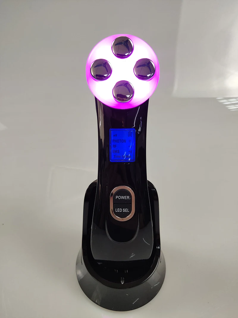 جهاز تجميل لإزالة تجاعيد حب الشباب ورفع الوجه عن طريق الفوتون LED جهاز RF & EMS لرفع الوجه بتردد راديو