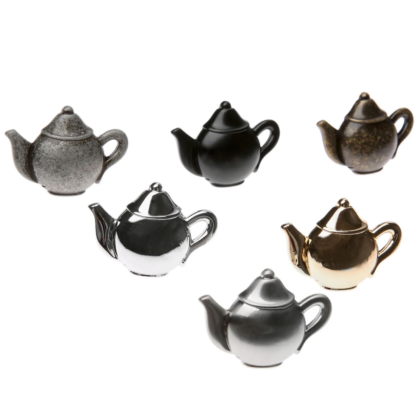 1pc Teapot Antique Furniture Handle Zinc Alloy Drawer Door Knobs Closet Cupboard Kitchen Pull Cabinet Knobs Decoration w/screws