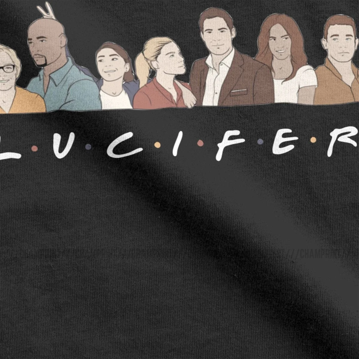 Lucifer Morningstar T-Shirts Men Tv show Casual Cotton Tee Shirt Round Collar Short Sleeve T Shirt 4XL 5XL 6XL Clothes