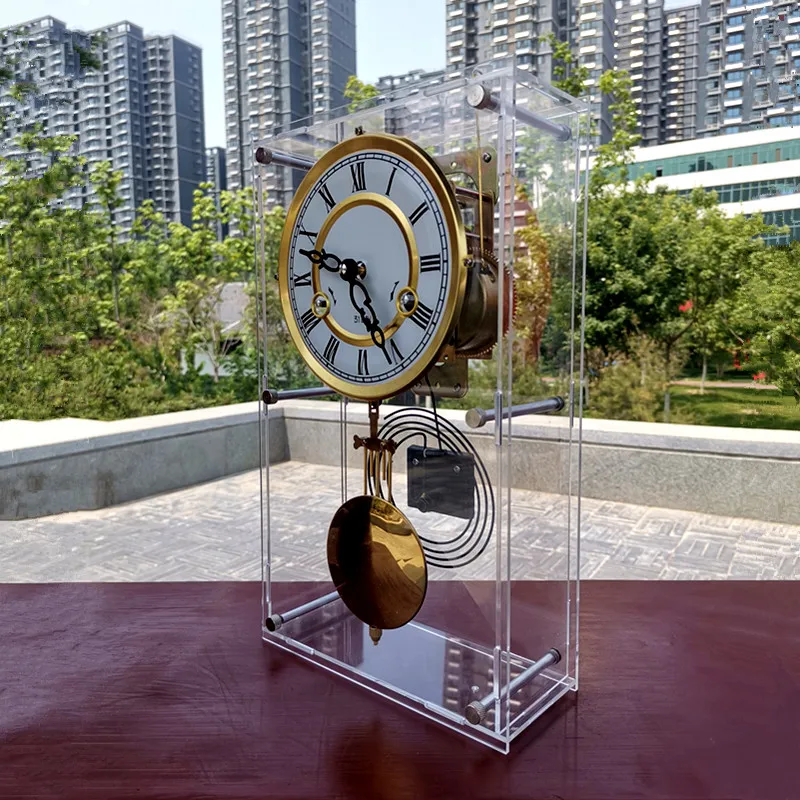 Mechanical Clock Table Hang Wall Perspective Timekeeping Clock Desktop TV Cabinet Decoration Clocks and Home Furnishings