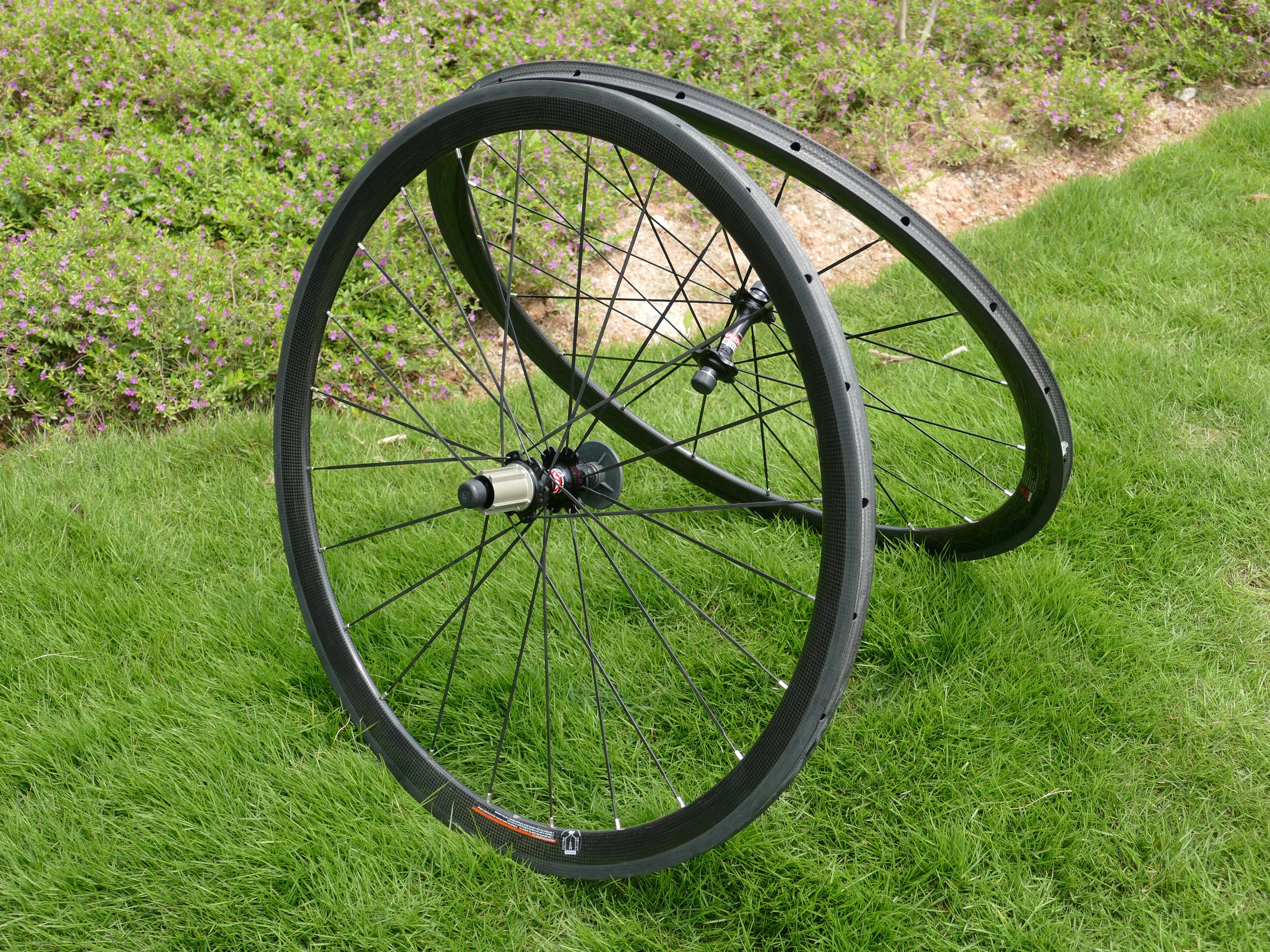 

FLX-WS-TW3 Full Carbon 700C Road Bike Tubular Wheelset Depth 38mm Toray Carbon Wheel Rim Basalt Brake Side Width 23mm