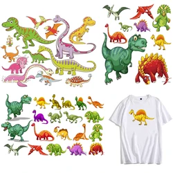 DIY Anime Patch Clothing Stickers Dinosaur MONSTER BIG BIRD Cartoon Iron on Transfer Cute Patches for Kids Clothes Appliques